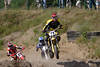 Motocross Rennfahrer Luft-Sprung