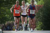 Marathon-Laufvierer in Alsterallee Hamburger Laufstrecke