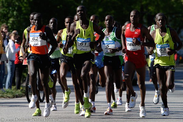 Laufspitze Marathon Hamburg Profis-Truppe Lufer aus Afrika