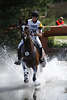 001428_Swede Clemensson Carin cross-country corse photo rider-lady, woman on horse Cendrillon in water