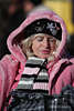 902016_Seniorin Schlfchen im bunten rosa Pelzkaputze Foto in St. Moritzer Wintersonne Erholung im Sonnenschein