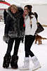 902977_ Hübsche Frauen & Mädels in schicken Winterjacken & Winterschuhen Foto beim St. Moritz Winter, Poloevent