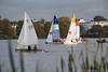 Wettsegeln Foto Segelbundesliga Boote Regatta in Alster Seenlandschaft Bild