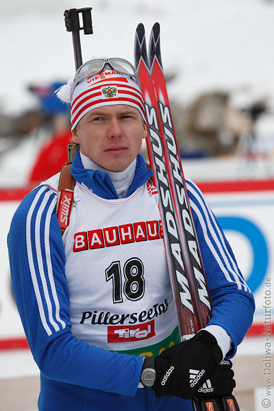 Ivan Tcherezov Siegerehrung Portrait mit Skier Russe (Tscheresow) 