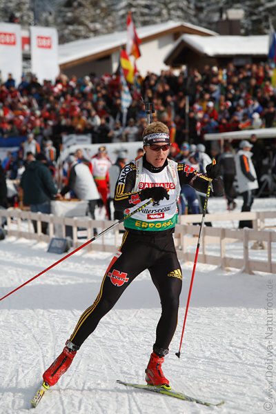 Andreas Birnbacher Biathlon-Team Deutschland im Skiweltcup Sportbewerb Lauf vor Publikum