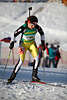 816594_Lubomira Kalinova Photo Slowakei Biathletin auf Weltcup Biathlonloipe ski-laufen mit Gewehr Sportporträt auf Schnee
