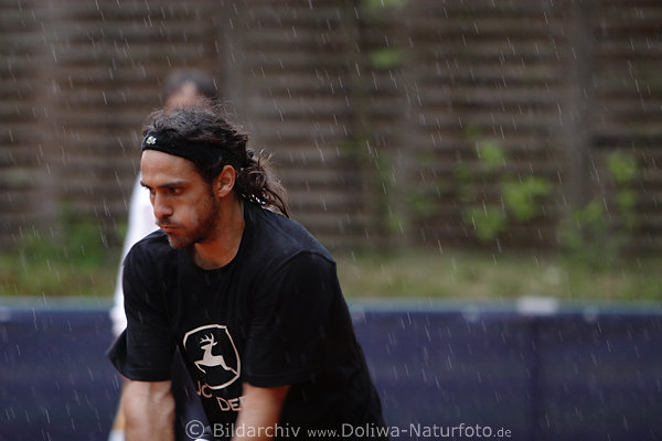 Tennis im Regen Training bei Regenstrmen
