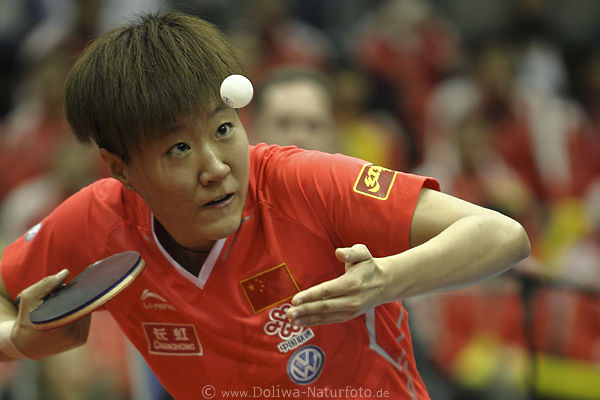 Ballfixierung Guo Yan Augen Spielerffnung Photodesign