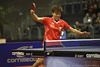 Guo Yan Ballspiel mit Rckhand Sportportrait Chinesin Match Aktion-Bild Tischtennis Fotos