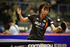 Kasumi Ishikawa Match-Photo am Ball Japans beste Tischtennis-Spielerin hbsches Mdchen Bild