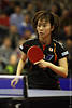 Ishikawa zerzaustes Haar Sportportrt Japans hbsche Kasumi Tischtennisbild