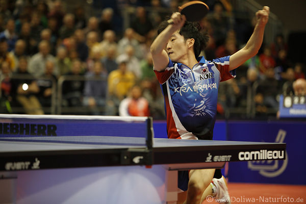Kim Min Seok Ballschuss Tischtennis-Dynamik Korea-Topspieler