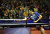 Tischtennisstar Ryu Seung Min Weltcupfinale Spielbild Vorhand-Ballschu