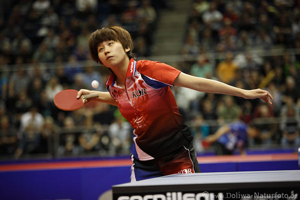 Seok Ha Jung - Korea hbsches Tischtennis-Star 