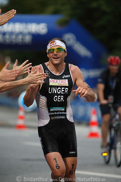 Triathlon Weltmeister Daniel Unger in Hamburg Laufportrt WM-Titelgewinner von 2007