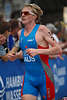Triathlon Lauf-Foto Australier James Seear Nah-Portrt WM-Bild Strassenlauf