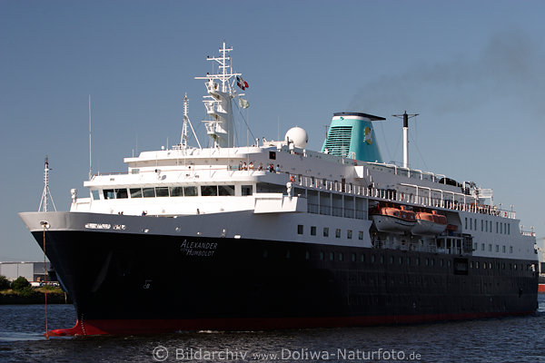 Alexander von Humboldt Kreuzfahrtschiff aus Nassau in Hamburg-Tour