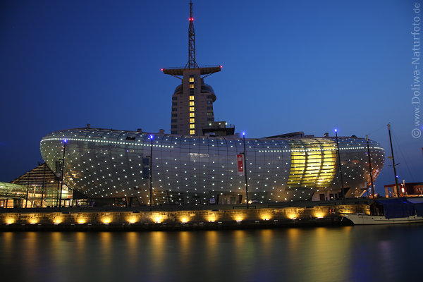 Klimahaus Bremerhaven Nachtfoto Nachtlichter Romantik Stimmungsbilder