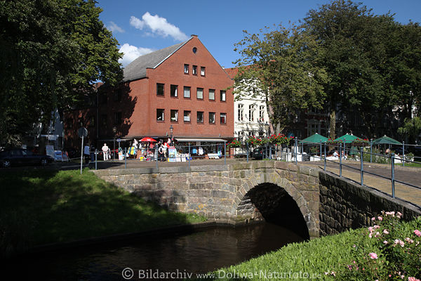 Steinbrcke Gracht Friedrichstadt Huser Wasserkanal