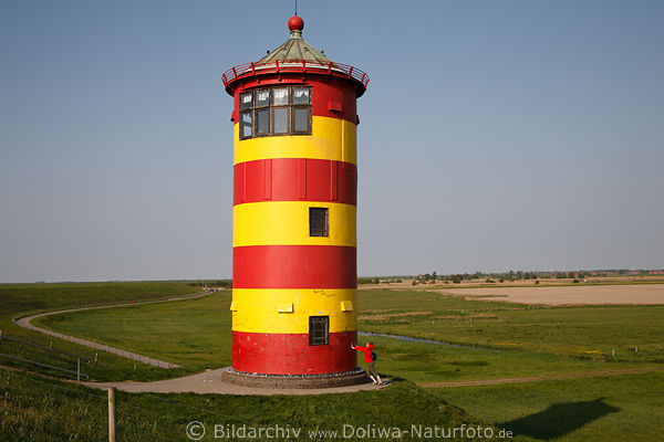 Pilsum Nordseekste Leuchtturm Landschaft Ostfriesland Meerkste 