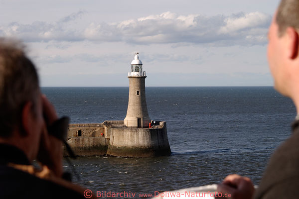 Leuchtturm Tyne Mndung Nordsee Newcastle Schifffhre Bord-Passagiere