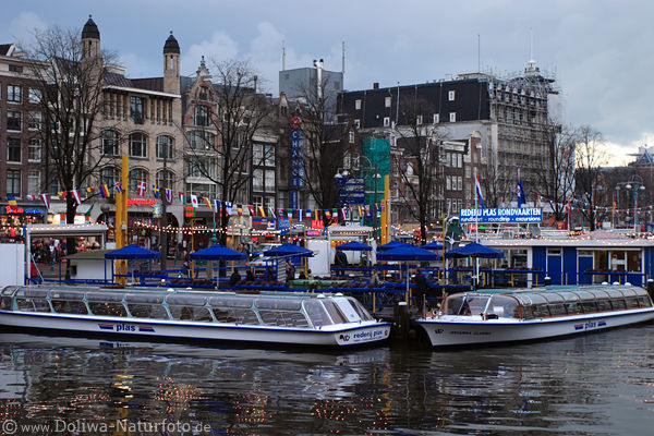 Amsterdam Rondvaarten Rederij Plas Schiffe City Hafen Landschaft
