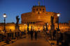 Castel SantAngelo Roma Ponte Engelsburg Brcke Nacht-Lichter ppstliche Festung