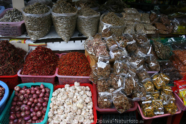 Thaimarkt in Bangkok Gemse & Gewrze Fernost-Obstmarkt in Thailand
