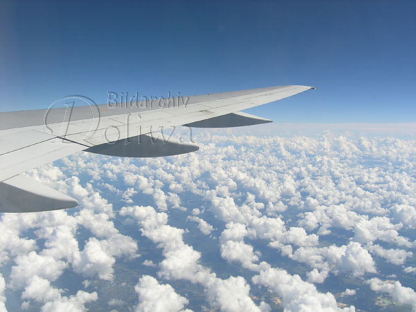USA Flug737 ber Wolken Flugzeug Luftbild ber Wolkenmeer
