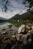 914051_Hintersee Steine in Wasserlandschaft Naturbild Alpenseeufer