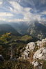 914830_Berge Alpenlandschaft Königssee Panorama Naturbild unter Wolken Blauhimmel über Alm Watzmann Ausblick vom Jenner
