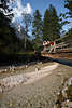 913439_Klausbachbrcke ber Bergbachwasser Foto mit Trio Wanderinnen Urlaub in Alpenlandschaft Naturbild