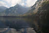 Berge Knigssee Wasserufer Naturfoto morgendliche Nebelstimmung