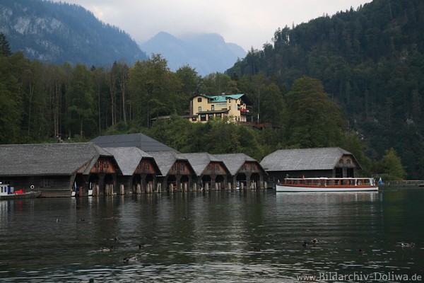 Bootshafen Knigssee Cafe Malerwinkel Foto 914741 Wasser Berglandschaft Bild