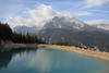 Stausee Wasserbecken Watzmann-Skyline Gipfelblick