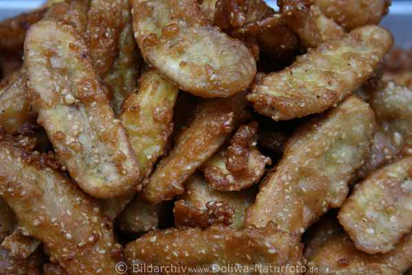 Hhnchen auf Thai-Art Stcke knusprig gebratene Speise auf thailndische Art