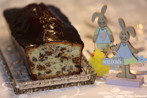 Frchtekuchen Schoko-Appetit mit Osterhasen Kken