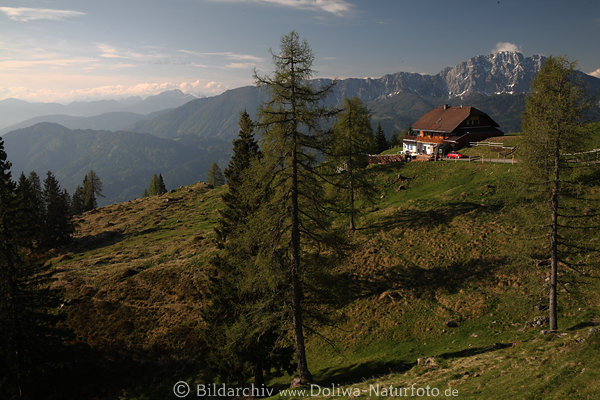 Berghaus Naturidylle in Alpenlandschaft Krnten