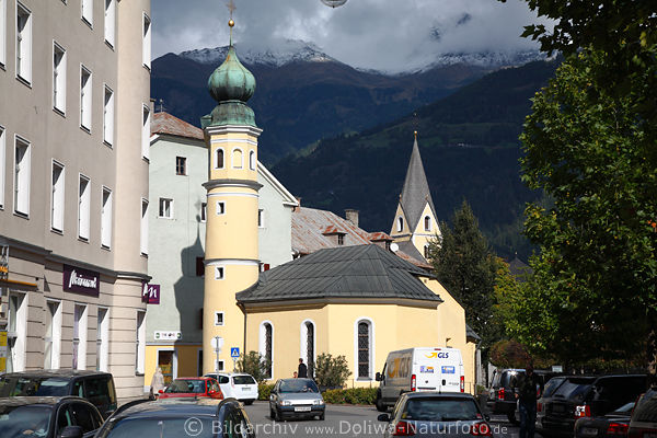 Antoniuskirche Bild von Lienz Reise Bozener-Platz Architektur mit Bergblick