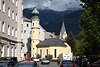 Antoniuskirche Bild von Lienz Reise Bozener-Platz Architektur mit Bergblick