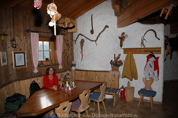 Httenstube Tourist-Wanderpause urtmlich niedliche Stabantstube