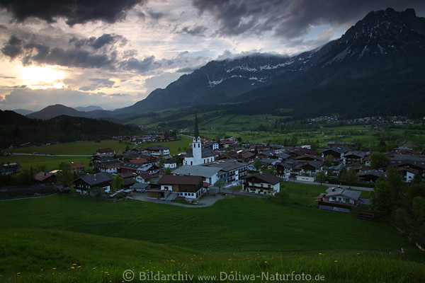 Ellmau Talpanorama Dmmerung Sonnenuntergang Abendstimmung