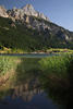 Haldensee Gipfel Bergkulisse Reflexion in Wasser Schiff Ufer Naturfoto 212992 Bild