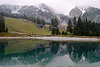 Kaltwassersee Berge Seefeldbahn in Alpenlandschaft