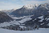 Pillerseetal verschneite Berglandschaft Naturbild vom Berg Buchensteinwand aus 1555m Höhe