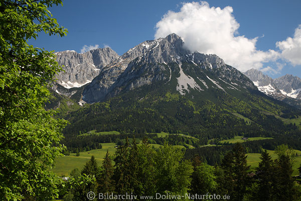 Tuxeck Felsspitze Wilder Kaiser Bergpanorama