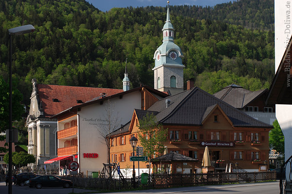 Bezau Foto Gasthof Hirschen Bergdorf Naturidyll Bregenzerwald Urlaub Pension