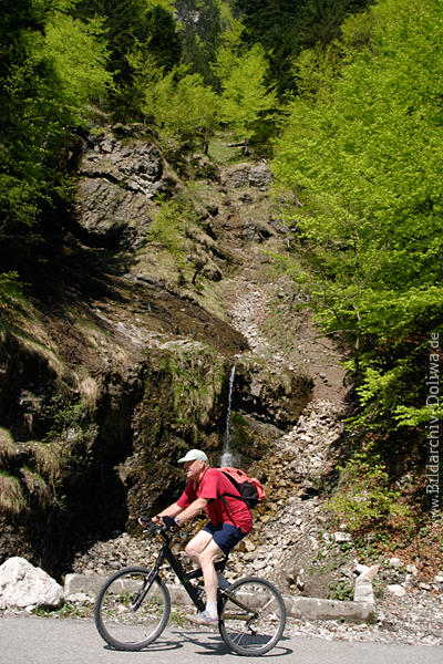Mountainbiker Foto Ebnitweg Radfahrer Bergstrasse-Frühlingsfahrt