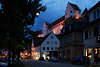 Fssen in Allgu Strassenbild Altstadt blaue Stunde am Hohes Schloss Burg bei Dmmerung