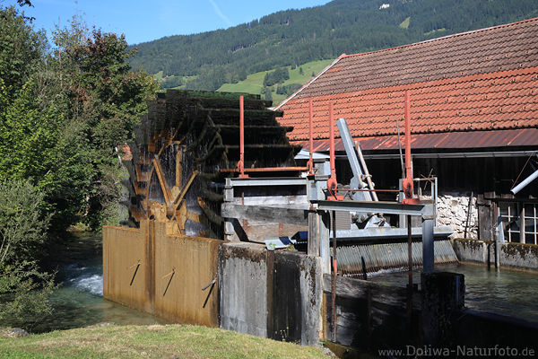 Wassermhle Bad Hindelang Fluss Ostrach Hammerschmiede